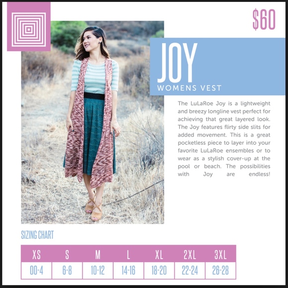 NWT LuLaRoe Joy Vest - XS - Picture 7 of 7